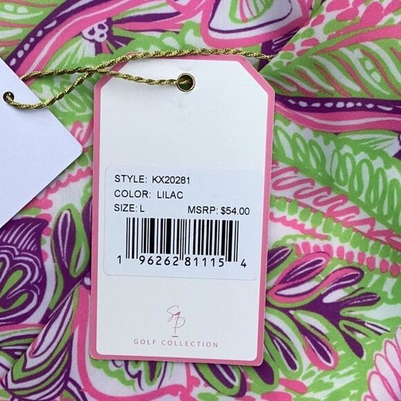 STELLA PARKET NWT GOLF COLLECTION LILAC RASH GUARD TOP QUICK DRY UPF 50 1/4 ZIP - Picture 7 of 8